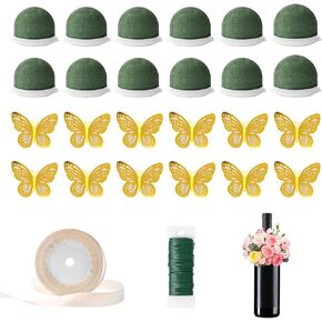 12 PCS MINI FOAM FOAM HOLDORS Round FOAM FLOROL FOAM ، COMPLAY FOAM FOAM COLLES FORMENTS FORMERSEMENTS ، DICED WINE FORDEN