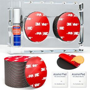 Circular Heavy Duty Mounting Tape 1.57 in, Made of 3M 5952 VHB, Weatherable Foam Double-Sided Tape, Adhesive Dots Replacement Kit, for Home, Office, Cars, Crafts, Wall Hangings 24 PCS