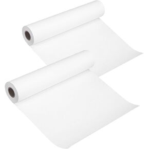 Easel Paper Rolls -17 inches x 39 feet (set of 2), White Scroll Paper Replacement for Kid's Easel, Large Paper Roll for Crafts, Drawing, Painting, Arts, Bulletin Board, Coloring