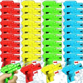 100 Pack Mini Water Gun for Boys and Girls, Colorful Water Squirt Guns Small Toy Gun Plastic Pistol for Beach, Water Park, Swimming Pool Party Favors