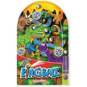 Pingball - Dinosaur by Deluxebase. Classic Retro Handheld Arcade Toy, Pinball Small Travel Game for Kids, Non-Electronic Games for Great Gifts and Party Favors.