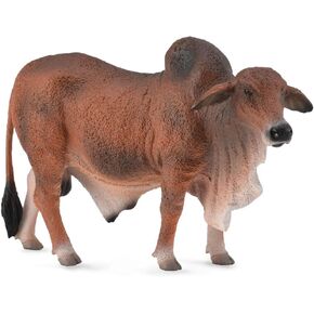 Collecta Red Brahman Bull ,5.1"L x 3.3"H
