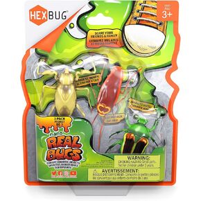 HEXBUG Real Bugs Nanos 3 Pack, Fake Insect Toy Figures, Vibration Powered Critters, Gift for Boys and Girls, 3 Years Old and Up
