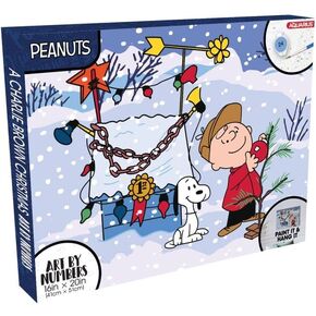Peanuts A Charlie Brown Christmas Art By Numbers Painting Kit