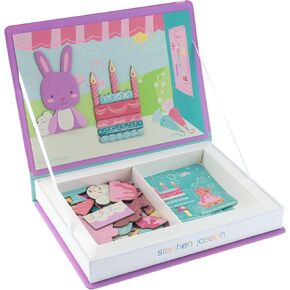 Stephen Joseph, Kids Magnetic Activity Set, 50 Magnet Pieces and 10 Double Sided Cards, Screen-Free Fun, Ideal Travel Activity for Kids, Ideal for Ages 3+, Sweet Shop