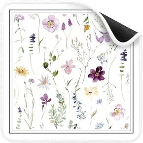 Deyimmei Mahjong Mat for Table - Non-Slip Mahjong Table Cover with Storage Pockets, Perfect Mahjong Accessories & Gifts for Women, Men, and Mahjong Enthusiasts, Floral Watercolor