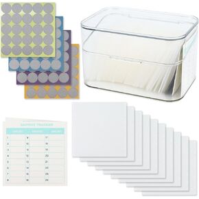 100 Envelopes Money Saving Challenge Box, Acrylic Organizer Box Set with PP Cash Envelopes, 100 Days Savings Challenges Premium Kit to Save $5050, Trendy Tiktok & Youtube 5050 Bucks Savings Challenge