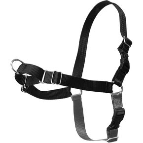 No Pull Dog Harness for Medium Size Dogs, Adjustable Harness for Dog Training, Walking & Teach Better Leash Manners, Easy Control to Help Prevent Pets Pulling on Walks (Medium, Black)