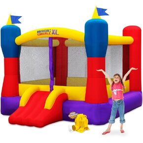 Blast Zone Magic Castle XL10 - Boytable Bouncer مع منفاخ - جودة متميزة - كبيرة - يحمل 5 أطفال - إعداد سريع