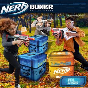 nerf bunkr nerf go battle set (3 pack)
