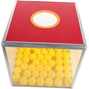 1 Set Box Donation Case Raffle Ticket Holder Raffle Ticket Dispenser Tumbler for Raffle Containers for Raffle Tickets Raffle Number Balls Raffle Cage Aluminum Alloy Parties Voting Donation