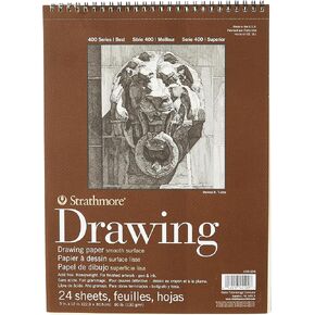 Strathmore (400-104 400 Series Drawing, Smooth Surface, 9x12, 24 Sheets