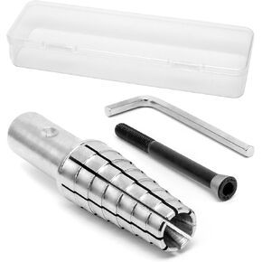 ZiBeiLe Expanding Ring Mandrel, Premium Ring Mandrel for Lathe, Ring Stretcher and Ring Making, Adjustable Sizes (7.5-10.5), Perfect for Turning and Manufacturing Rings, Sliver, D41-KRE-RNB165