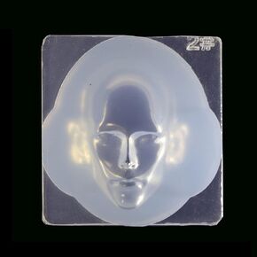 appuivbt 3D Human Face Silicone Fondant Mold Chocolate Polymer Clay Mould,Dolls Head Epoxy Resin Mold for Doll Making,DIY Crafts