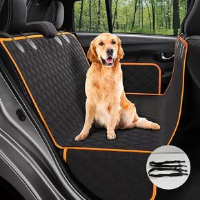 Dog Car Seat Cover for Back Seat-Dog Backseat with Door Protectors for Traveling and Camping,Waterproof and Scratch-Resistant Car Seat Cover for SUVs,Cars,Trucks