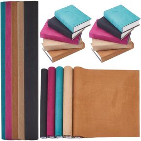 CRASPIRE 5 COLORS BOOK CLOTH for Book Binding 51 X 11.8inch suede surface paper paper bookcover books camel camel black green scrapbooking archival diy covering protector bookcloth bookbinding