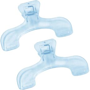 2Pcs Strong Book Clip Transparent Blue Book Page Holder Clips, Page Holders Book Reading Opener Accessories, Multifunctional Practical Book Clips Transparent Portable Reading Book Page Holders