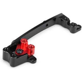 RC Metal Servo Bracket, Steering Servo Aluminum Alloy Mounting Bracket Compatible with 1/10 Axial SCX10 II 90046 RC Crawler Car Servo Upgrade Spare Parts