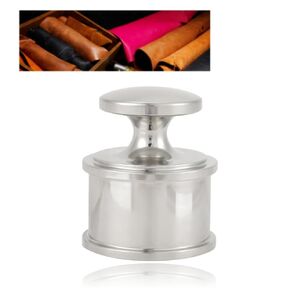 Stainless Steel Leather Press Tool, Metal Paperweight Pressed Leather Tool, Easy to Hold Silver Heavy Weight Leather Working Tools for DIY Leathercraft Pressed Edge Project