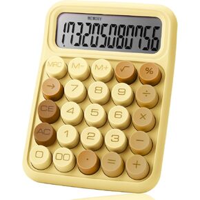 Mr. Pen- Mechanical Switch Calculator, 12 Digits, Large LCD Display, Beach Sand, Calculator Big Buttons, Mechanical Calculator, Calculators Desktop Calculator, Cute Calculator, Aesthetic Calculator