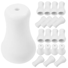 20pcs White Blind Pull Cord Knobs Plastic Blinds Knobs White Blind Cord Knob Hanging Blind Pull Cord Ends for Curtain Craft