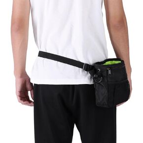 FILFEEL Pet Treat Bag Dog Obedience Training Waist Pouch Food Snack Small Items Hands-Free Storage Bags Carry-All Treat Bags for Pet Puppy Training Travel Doggie Walking(Black)