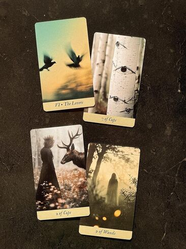 Bird King Tarot, Tarot Cards Deck with Guidebook for Beginners to Experts (in PDF), 78-Card Deck + Extras, Premium Quality Tarot Deck About Nature in Saudi Arabia