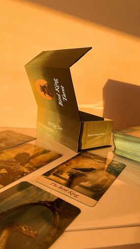 Bird King Tarot, Tarot Cards Deck with Guidebook for Beginners to Experts (in PDF), 78-Card Deck + Extras, Premium Quality Tarot Deck About Nature in Saudi Arabia