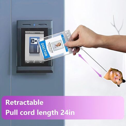 Funny Hamster Badge Reel Holder Retractable for Nurse Nursing RN Doctor Medical Personnel & Teacher | Nurse Gifts Cute Animal ID Name Badge Reel with Alligator Clip & 24" Durable Nylon Cord | Acrylic in Saudi Arabia