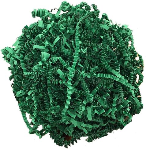 Ankelesz 50g Easter Raffia Grass Paper Shred for Gift Wrapping Basket and Gift Box Filling，Crinkle Cut Paper for Wrapping (Green) in Kuwait