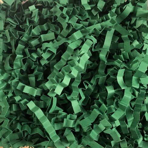 Ankelesz 50g Easter Raffia Grass Paper Shred for Gift Wrapping Basket and Gift Box Filling，Crinkle Cut Paper for Wrapping (Green) in Kuwait