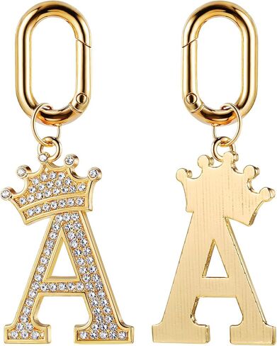 Tallew Dog Pet ID Tag, Letter Shapes Dog Collar Charm Name Tags Pet Personalized Dog Tag with Bling Rhinestones for Most Anti Lost Collar for Christmas Birthday Party Daily Decorations Gift in Saudi Arabia