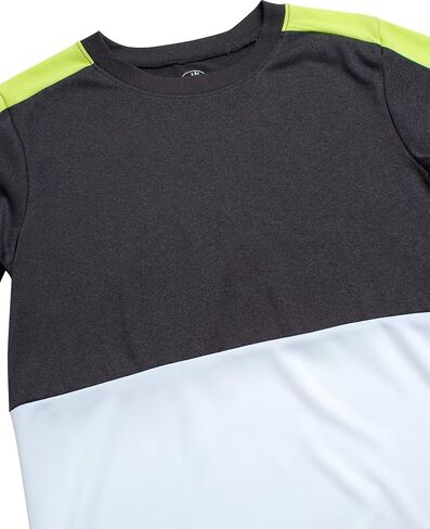 طقم سراويل رياضية للأولاد من Body Glove - تي شيرت بأكمام قصيرة مكون من 4 قطع، وسروال رياضي من الصوف، وشورت - مجموعة ملابس رياضية (4-14) in Kuwait