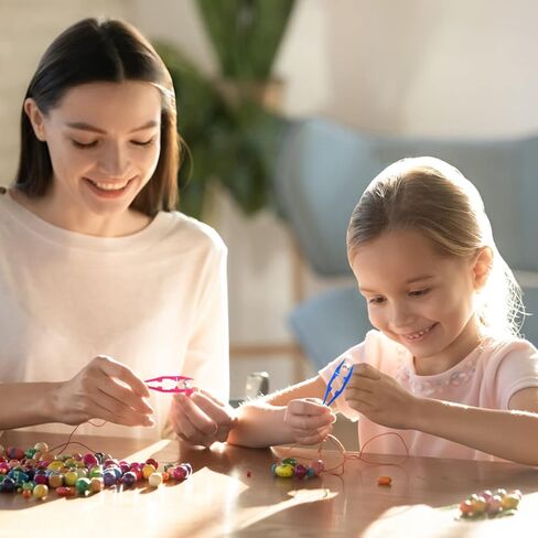 15 PCS ملقط بلاستيكي 4 بوصة من البلاستيك الخرز ملقط حرفة ملقط للخرز مجوهرات صنع الأطفال المصنوعة يدويًا DIY (5 ألوان) in Kuwait