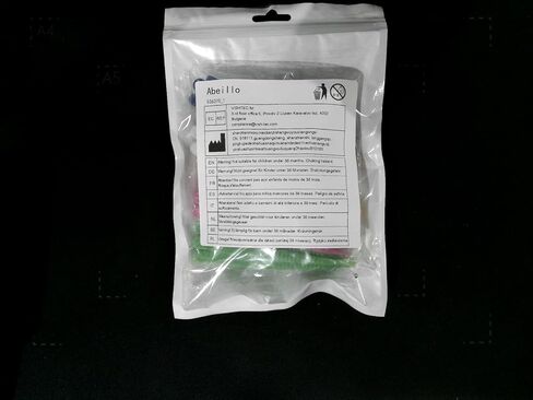 15 PCS ملقط بلاستيكي 4 بوصة من البلاستيك الخرز ملقط حرفة ملقط للخرز مجوهرات صنع الأطفال المصنوعة يدويًا DIY (5 ألوان) in Kuwait
