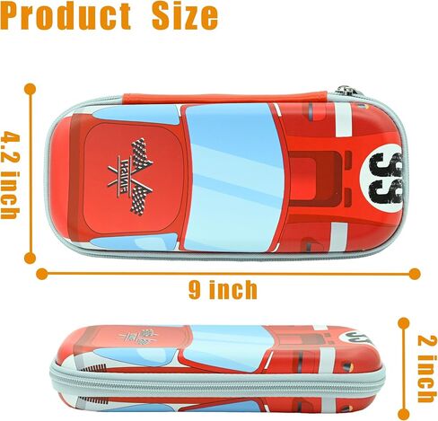Car Pencil Case zip Pencil Box Vintage 66 Route Cars Pouch Holder Multi Desk Organizer for Boys Girls School Office in Kuwait