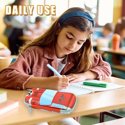 Car Pencil Case zip Pencil Box Vintage 66 Route Cars Pouch Holder Multi Desk Organizer for Boys Girls School Office in Kuwait