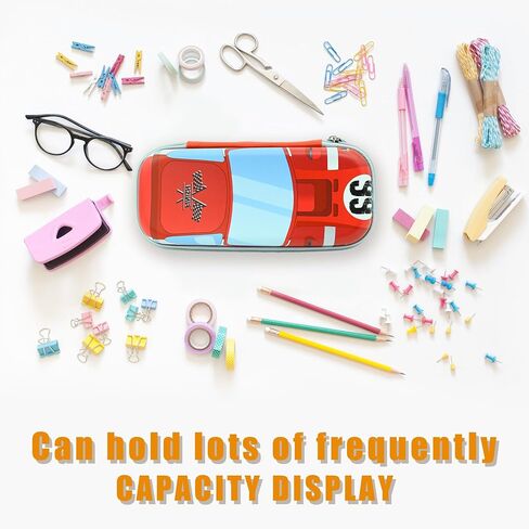 Car Pencil Case zip Pencil Box Vintage 66 Route Cars Pouch Holder Multi Desk Organizer for Boys Girls School Office in Kuwait