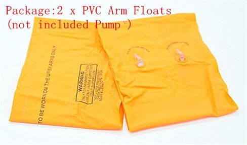 تعويم 1 زوج/2pcs نطاقات ذراع سباحة قابلة للنفخ الأكمام تعويم حلقات السباحة تطفو الأنبوب للأطفال للأطفال والبالغين (برتقالي) in Kuwait