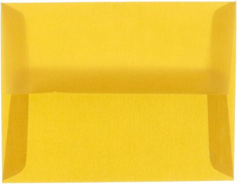 ورقة مربى A2 مظاريف دعوة Vellum الشفافة - 4 3/8 × 5 3/4 - الذهب - 50/حزمة in Kuwait