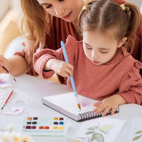 xxyoupin 9 × 12 بوصة كراسة رسم ، 110 ورقة (68 رطل/100gsm) منصة رسم ملوية علوية ، كراسة رسم فني خالية من الأحماض للرسم الفني ، الطلاء ، الكتابة على الورق (1Pack in Kuwait