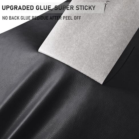 YAFLC Self Adhesive Leather Repair Patch Tape, 8.3×11 inch Vinyl Leather Repair Kit for Furniture, Car Seat, Chairs, Couch, Sofa, Jacket Black in Saudi Arabia