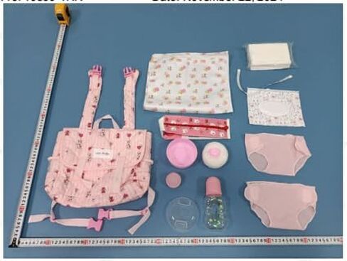 BABESIDE 10 Pcs Reborn Doll Accessories Set for 17-22 Inch Dolls, Doll Feeding and Care Set, Including Doll Diaper Bag, Doll Diaper, Great for Children's Pretend Play(Dolls not Included) in Kuwait
