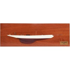Merchgears Handicrafts Columbia Half Hull Wooden Model Yachts ، Decor Home ، 60 cm