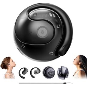 Hy-T26 Pro Wireless Bluetooth Translation Earbuds, Hy-T26 Pro Language Translator, Audifonos Traductores En Tiempo Real, Support 75 Languages Play Music Bluetooth Over-Ear Earbuds Treble (Black)