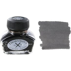 Thornton's Luxury Goods Premium Fountain Pen Ink Bottle 30ml | Smooth Effortless Flawless Writing | Suitable for All Brand and Calligraphy Pens | Office Supplies (Dokumental Black)