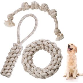 Small Cotton Rope Toys for Small Dogs 100% Natural Premium Washable Playing Toys for Puppies 3 pcs Pack