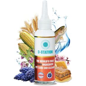 D-station pdrn otic cleaner يتم صياغته باستخدام PDRN متميز لتهدئة الحكة ، وتقليل الالتهاب ، والحفاظ على نظافة الأذنين مع تعزيز جلد الأذن الصحي. مناسبة للكلاب والقطط من جميع الأعمار. 4 أوقيات