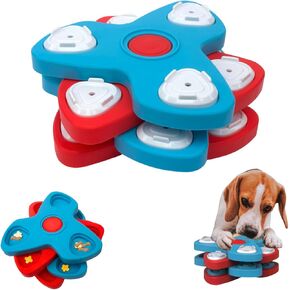 Rangebow Pets Interactive Dog Slow Feeder 4-Layer Puzzle Toy, Brain Stimulation & IQ Improvement for All Small, Medium, and Large Dog Breeds, Entertainment Treat Toy, Gift for Dogs