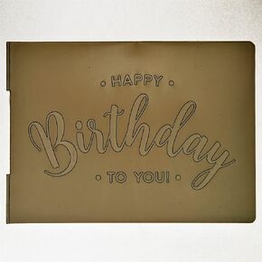 DDOUJOY Happy Birthday TO YOU Background Plastic Embossing Folders for Card Making Scrapbooking and Other Paper Crafts 2101040